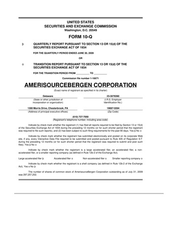 Thumbnail Cencora 10-Q Quarterly Report FY 