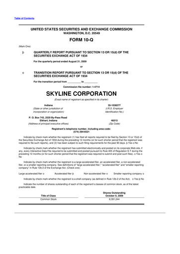 Thumbnail Champion Homes 10-Q Quarterly Report FY 
