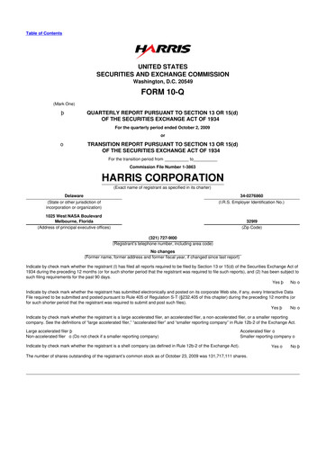 Thumbnail L3Harris Technologies 10-Q Quarterly Report FY 