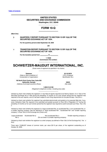 Thumbnail Mativ Holdings 10-Q Quarterly Report FY 