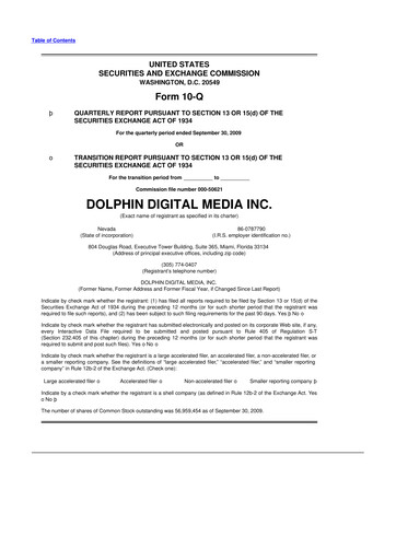 Thumbnail Dolphin Entertainment
 10-Q Quarterly Report FY 