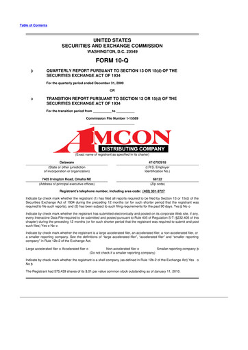 Vorschaubild AMCON Distributing Company 10-Q Quartalsbericht  