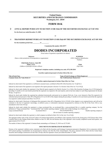 Thumbnail Diodes Incorporated 10-K Annual Report 