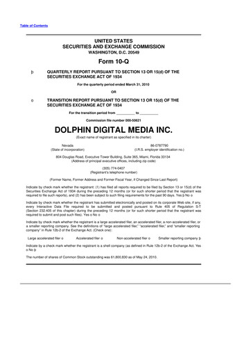Thumbnail Dolphin Entertainment
 10-Q Quarterly Report FY 