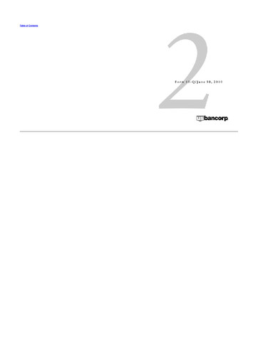 Thumbnail U.S. Bancorp 10-Q Quarterly Report FY2010 