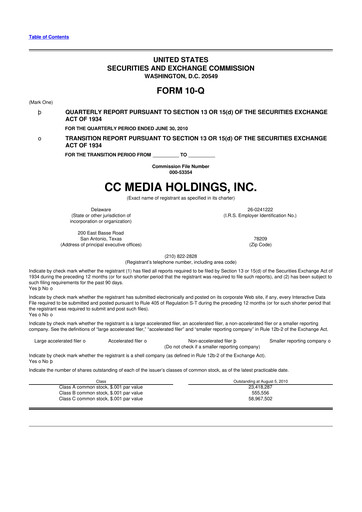 Thumbnail iHeartMedia
 10-Q Quarterly Report FY 