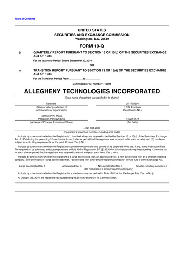 Thumbnail ATI Inc.
 10-Q Quarterly Report FY2010 