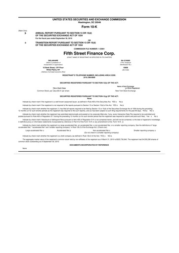 Miniature Oaktree Specialty Lending Corporation 10-K Rapport annuel 