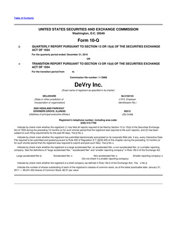 Miniature Adtalem Global Education
 10-Q Rapport trimestriel  