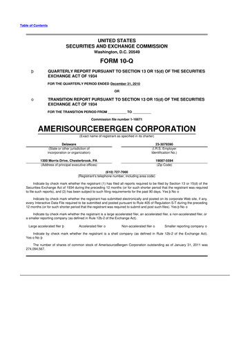 Thumbnail Cencora 10-Q Quarterly Report FY2011 