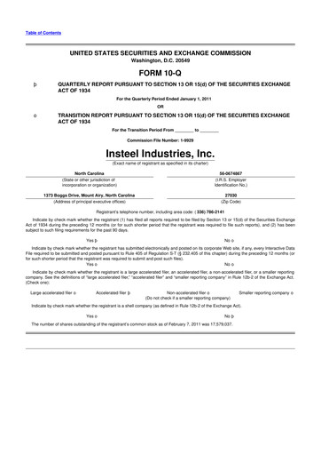 Vorschaubild Insteel Industries 10-Q Quartalsbericht  