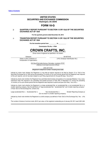 Thumbnail Crown Crafts 10-Q Quarterly Report FY 