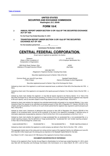 Thumbnail CF Bankshares 10-K Annual Report 