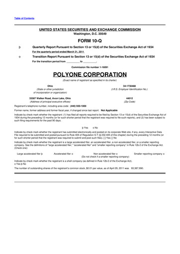 Vorschaubild Avient 10-Q Quartalsbericht 2011 