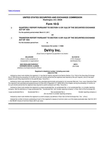 Miniature Adtalem Global Education
 10-Q Rapport trimestriel  