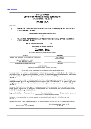 Thumbnail Zynex 10-Q Quarterly Report FY 