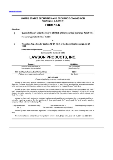 Vorschaubild Distribution Solutions Group 10-Q Quartalsbericht 2011 