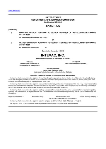 Thumbnail Intevac
 10-Q Quarterly Report FY2011 