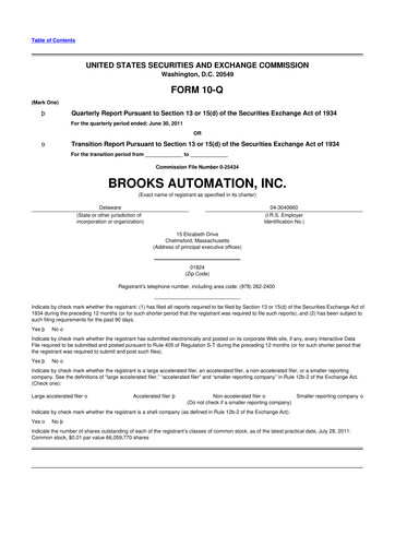 Vorschaubild Azenta 10-Q Quartalsbericht 2011 
