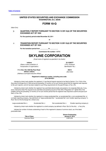 Thumbnail Champion Homes 10-Q Quarterly Report FY2012 