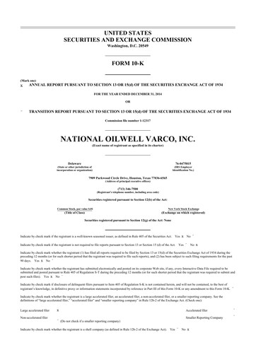 Thumbnail NOV 10-K Annual Report 2014