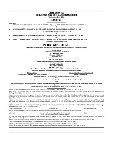 Vorschaubild Pyxis Tankers 20-F Jahresbericht 2015
