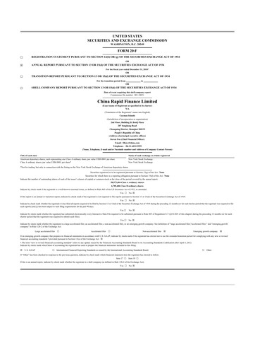 Thumbnail SOS Limited 20-F Annual Report 2018