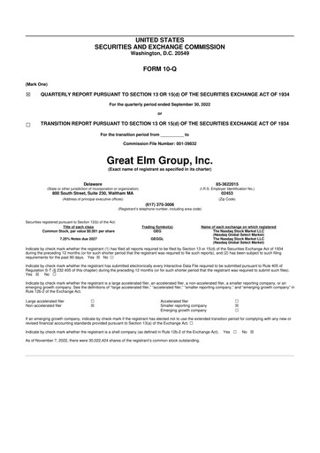 Thumbnail Great Elm Group 10-Q Quarterly Report FY2023 