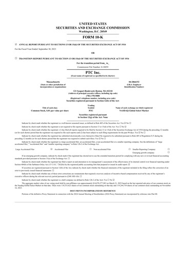 Thumbnail PTC 10-K Annual Report 2023