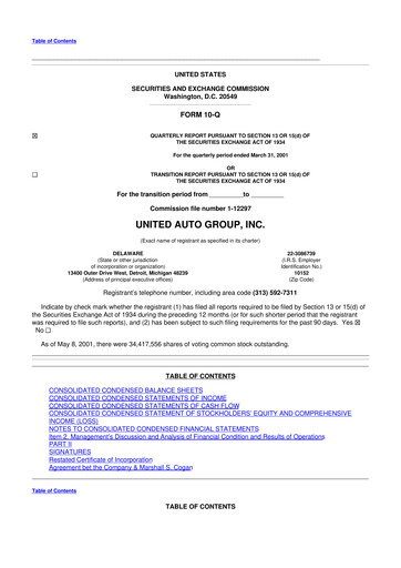 Thumbnail Penske Automotive Group 10-Q Quarterly Report FY 