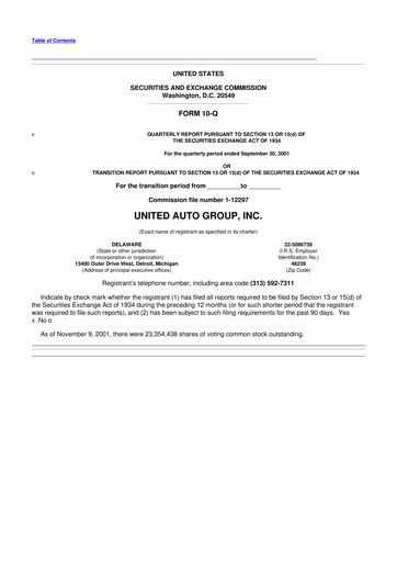 Thumbnail Penske Automotive Group 10-Q Quarterly Report FY 