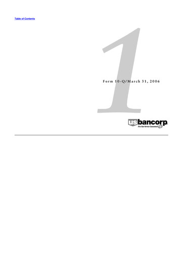 Thumbnail U.S. Bancorp 10-Q Quarterly Report FY 