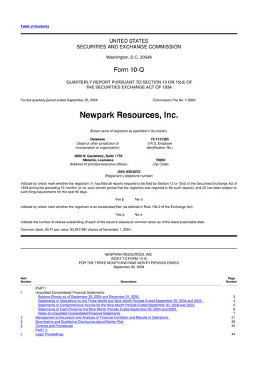 Thumbnail NPK International 10-Q Quarterly Report FY 