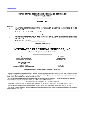 Thumbnail IES Holdings 10-Q Quarterly Report FY 