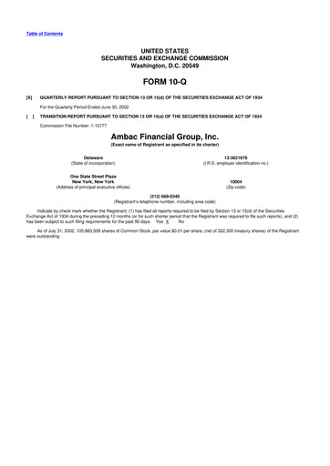 Vorschaubild Octave Specialty Group 10-Q Quartalsbericht  