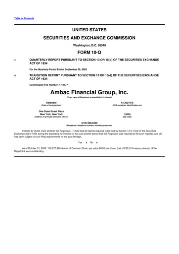Vorschaubild Octave Specialty Group 10-Q Quartalsbericht  