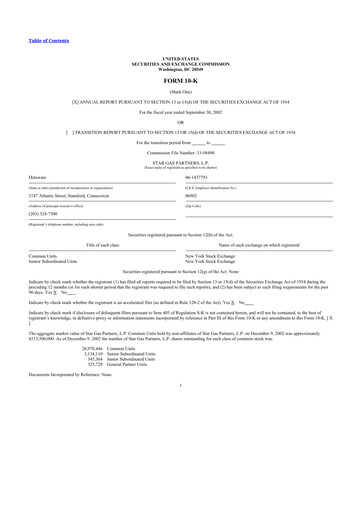 Thumbnail Star Group 10-K Annual Report 