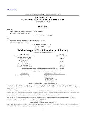 Thumbnail SLB (Schlumberger) 10-K Annual Report 