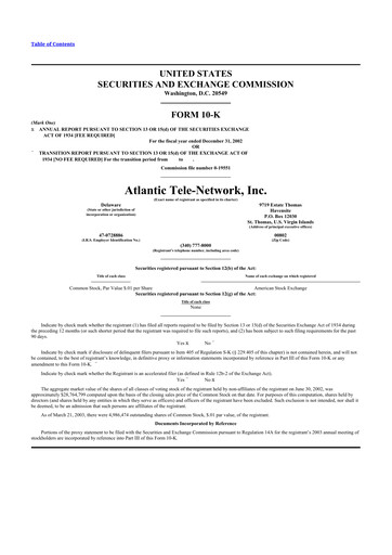 Miniature ATN International 10-K Rapport annuel 