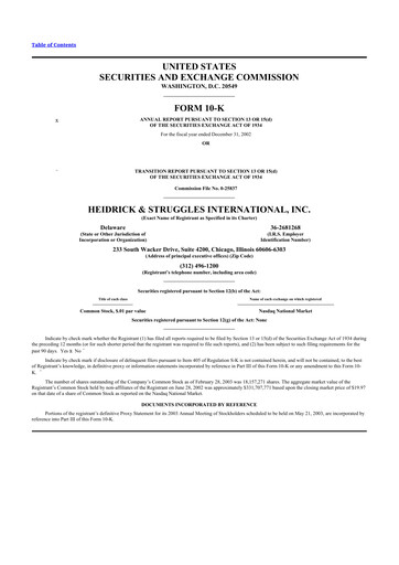 Thumbnail Heidrick & Struggles

 10-K Annual Report 