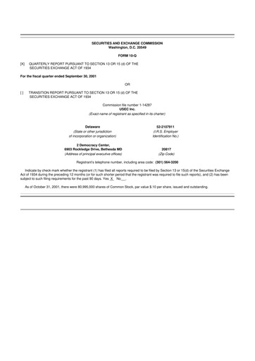 Miniature Centrus Energy 10-Q Rapport trimestriel  