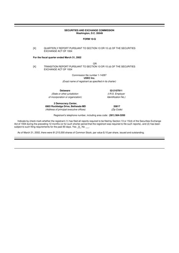 Miniature Centrus Energy 10-Q Rapport trimestriel  