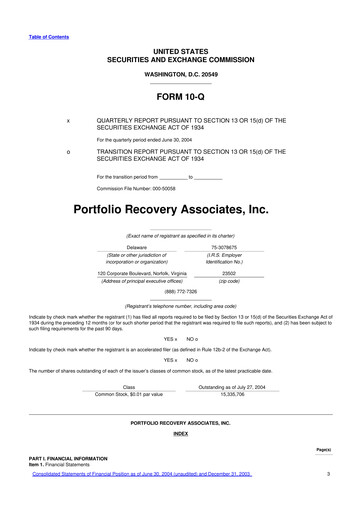 Thumbnail PRA Group
 10-Q Quarterly Report FY 