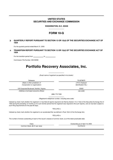 Thumbnail PRA Group
 10-Q Quarterly Report FY 