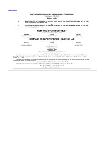 Thumbnail Compass Diversified Holdings 10-Q Quarterly Report FY 