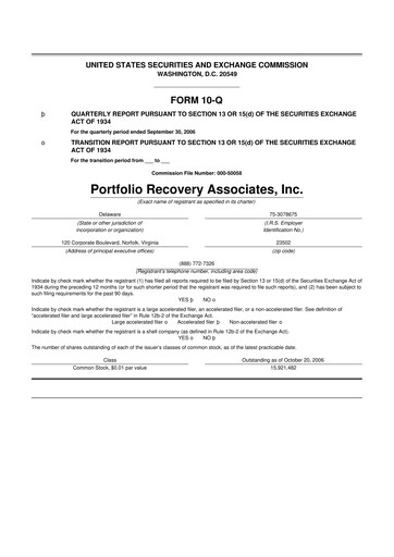 Thumbnail PRA Group
 10-Q Quarterly Report FY 
