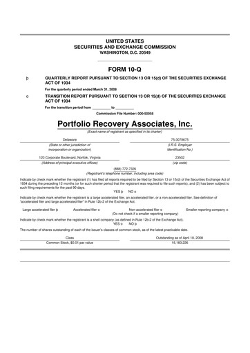 Thumbnail PRA Group
 10-Q Quarterly Report FY 