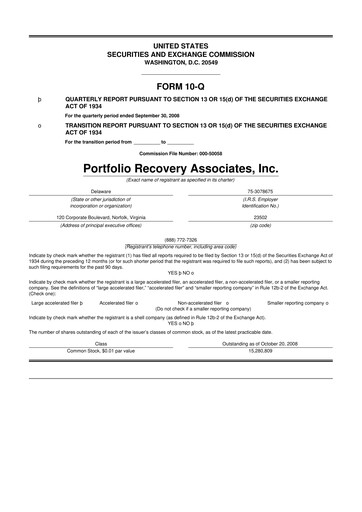 Thumbnail PRA Group
 10-Q Quarterly Report FY 