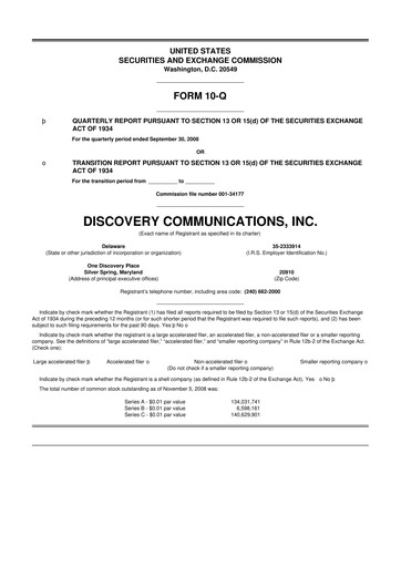 Thumbnail Warner Bros. Discovery 10-Q Quarterly Report FY 