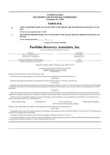 Thumbnail PRA Group
 10-K Annual Report 